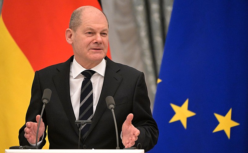 Olaf Scholz press conference Image Sergey Guneev