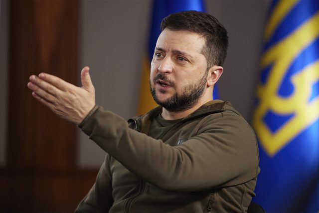 Zelensky serious face Image ZUMAPRESScom