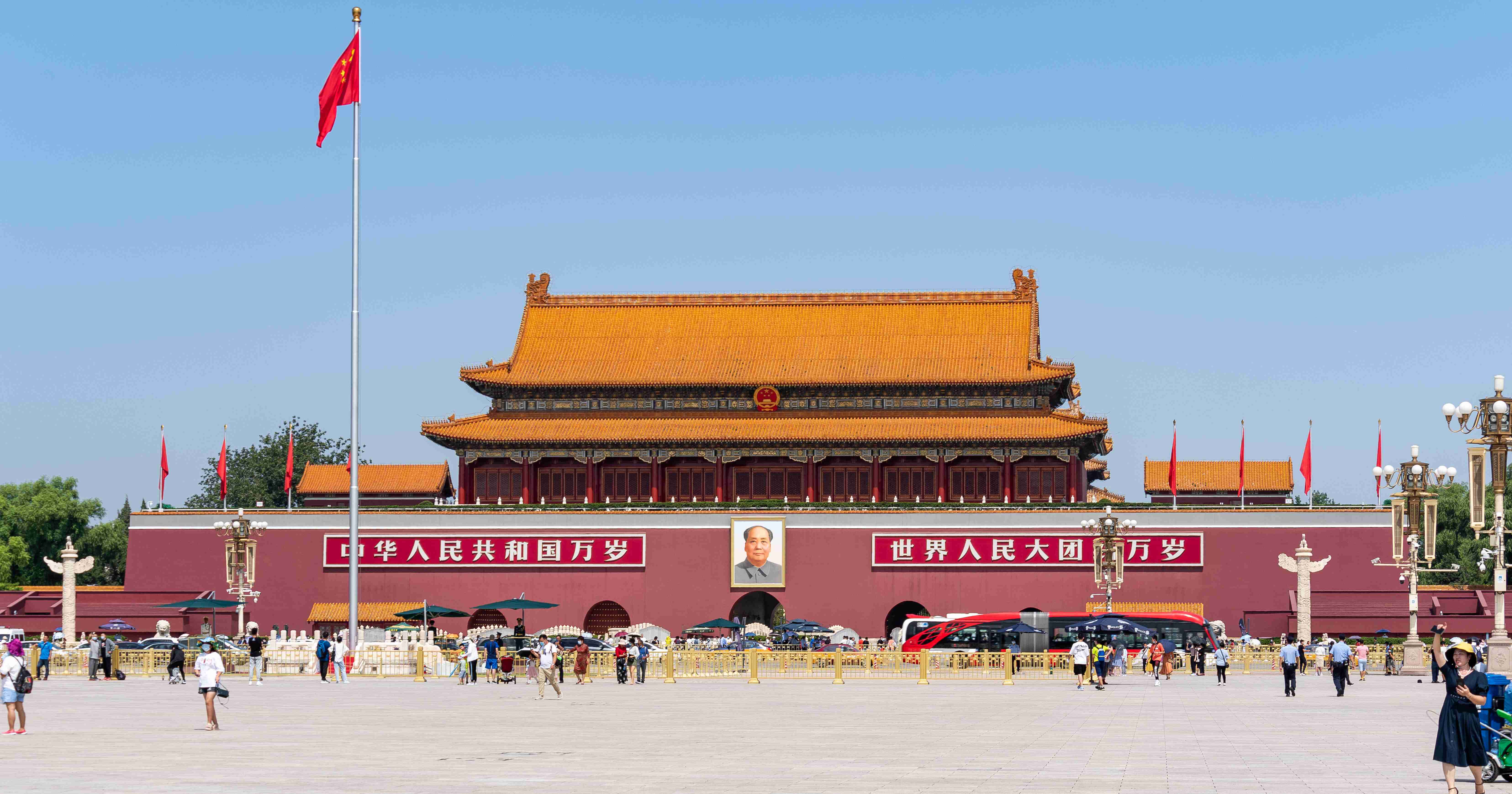 china Tiananmen from the square