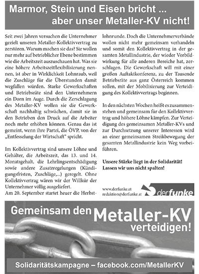 Metaller KV Flyer